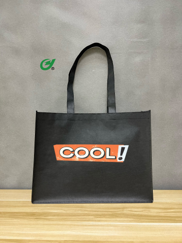 RPET Recycled Polyester Nonwoven Custom Logo Rolls Tote Handle Bags